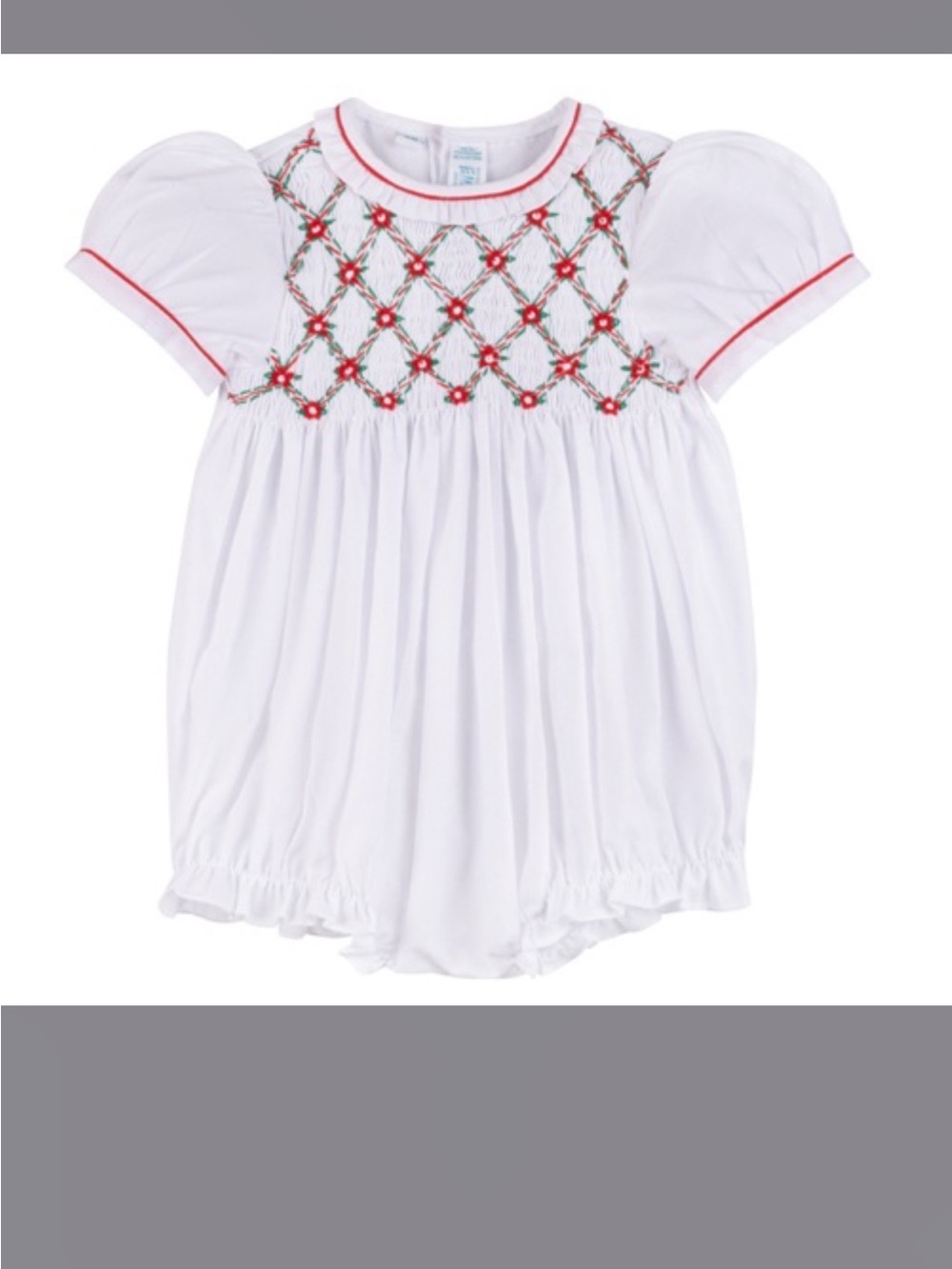 Feltman brother Christmas collection Smocked Short-Sleeve Bubble